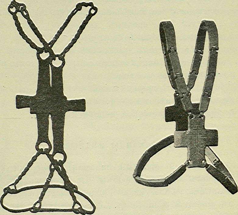 Железный параманд с двумя крестами